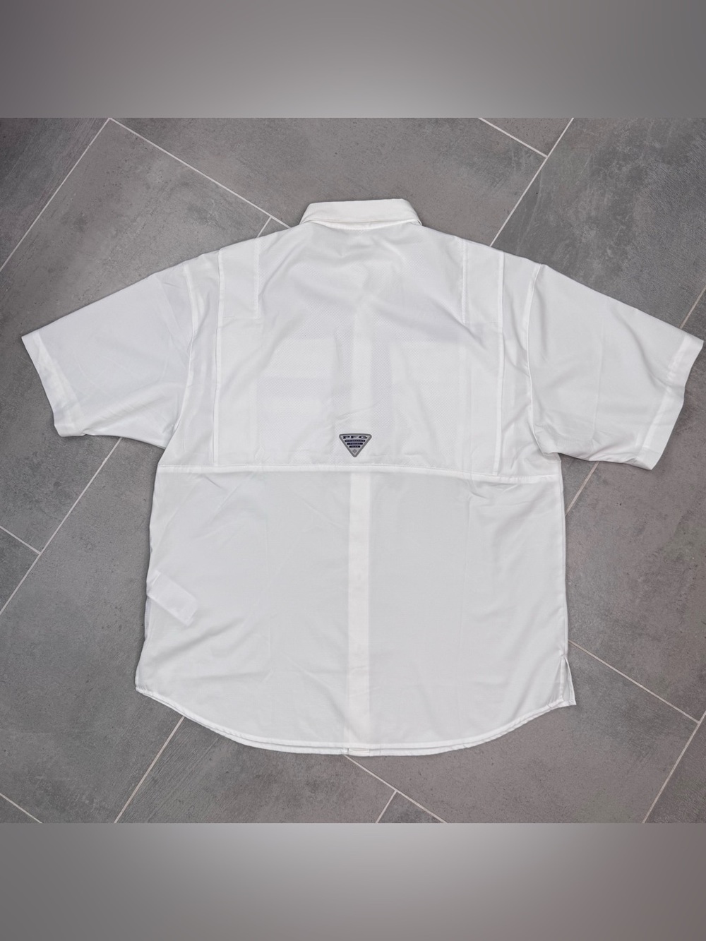 Columbia Men's LSU Tigers PFG Tamiami Shirt - Size Medium White Vented - Picture 8 of 13